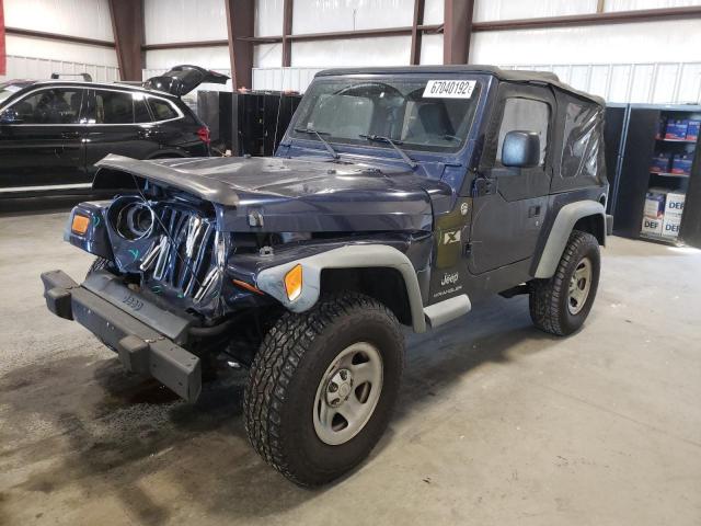 1J4FA39S76P750681 - 2006 JEEP WRANGLER X BLUE photo 2