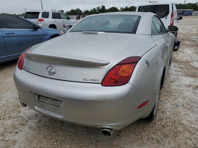 JTHFN48Y020002247 - 2002 LEXUS SC 430 SILVER photo 4