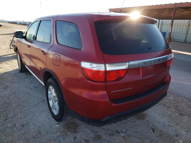 1D4RD2GGXBC630414 - 2011 DODGE DURANGO EX RED photo 3