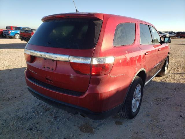 1D4RD2GGXBC630414 - 2011 DODGE DURANGO EX RED photo 4