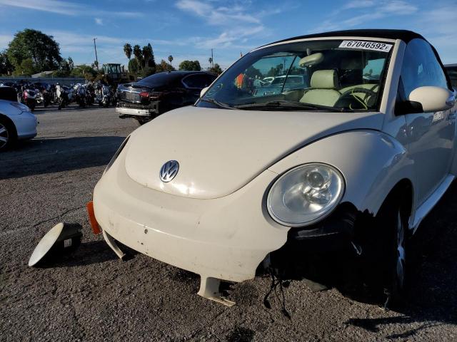 3VWRF31Y66M324360 - 2006 VOLKSWAGEN NEW BEETLE 奶油色 照片 9