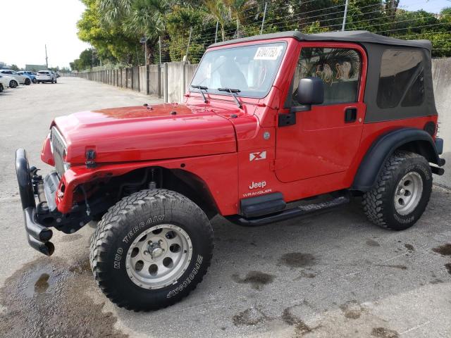 1J4FA39S84P723826 - 2004 JEEP WRANGLER X RED photo 1