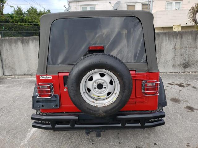 1J4FA39S84P723826 - 2004 JEEP WRANGLER X RED photo 6