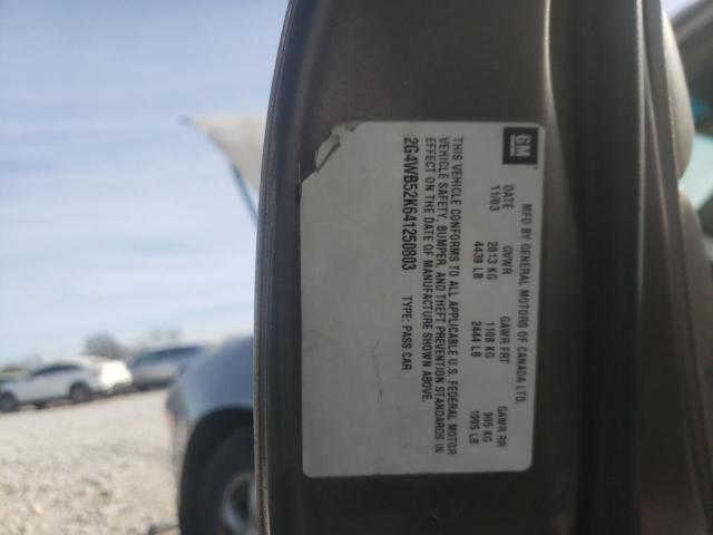 2G4WB52K641250803 - 2004 BUICK REGAL LS 棕色 照片 10