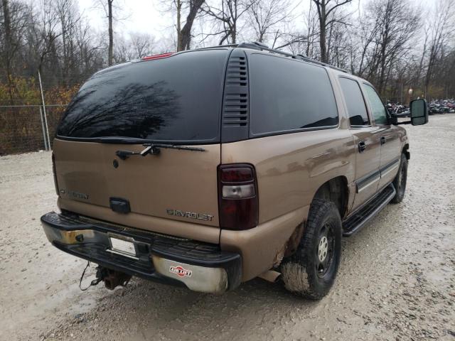 1GNFK16Z14J142106 - 2004 CHEVROLET SUBURBAN K BROWN photo 4