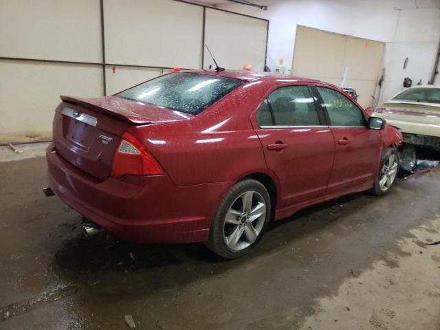 3FAHP0DC9AR140154 - 2010 FORD FUSION SPO RED photo 3