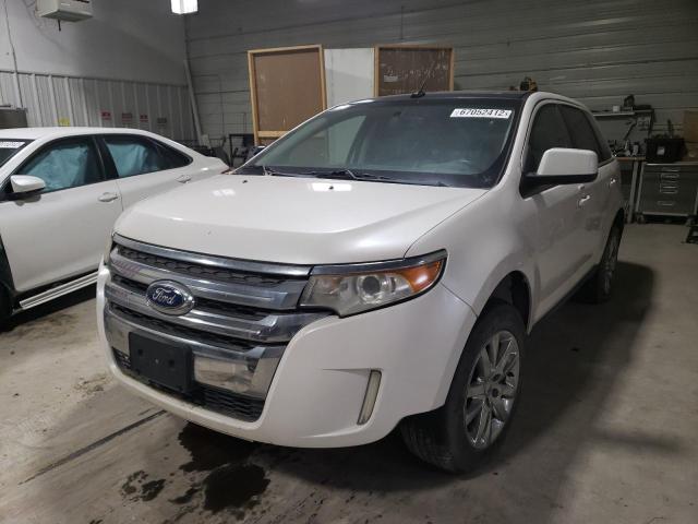 2FMDK4KC4BBA34403 - 2011 FORD EDGE LIMIT WHITE photo 2