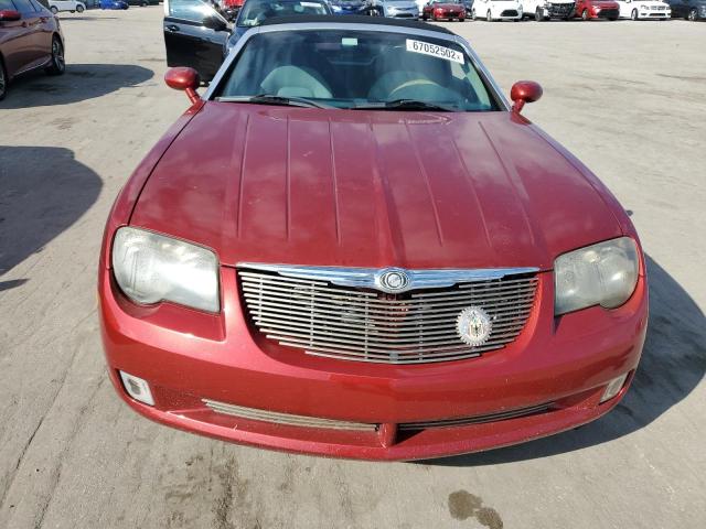 1C3AN65L65X042445 - 2005 CHRYSLER CROSSFIRE RED photo 9