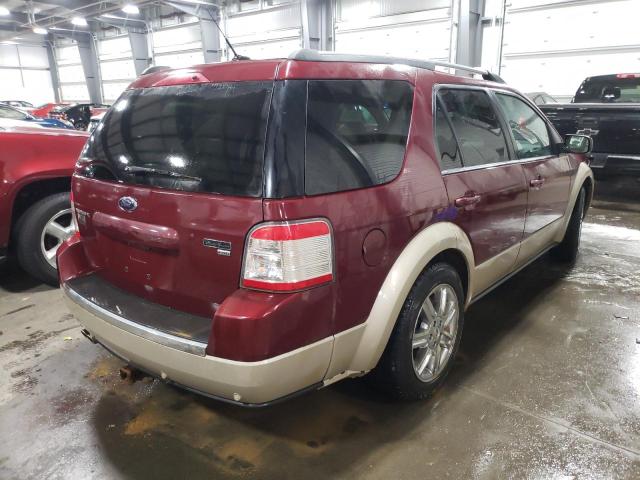 1FMDK08W68GA15623 - 2008 FORD TAURUS X E BURGUNDY photo 3