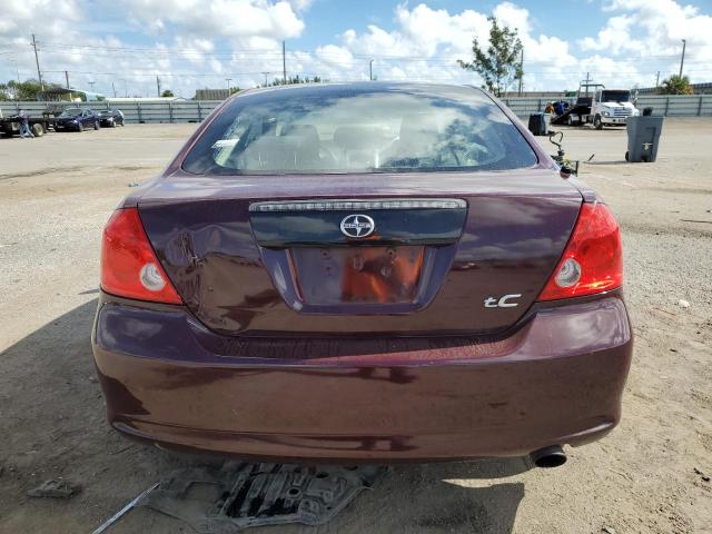 JTKDE177250033495 - 2005 TOYOTA SCION TC BURGUNDY photo 6