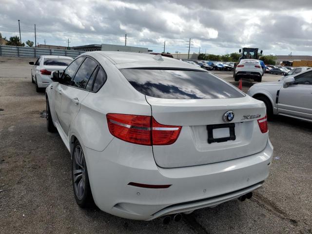 5YMGZ0C58CLK14918 - 2012 BMW X6 M WHITE photo 3