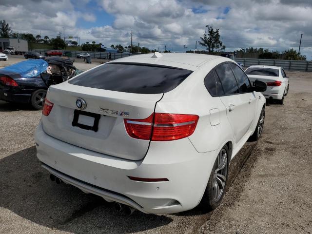 5YMGZ0C58CLK14918 - 2012 BMW X6 M WHITE photo 4