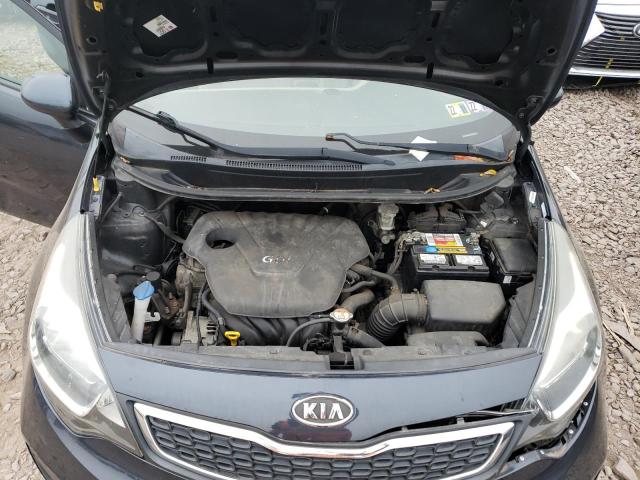 KNADN4A34C6049770 - 2012 KIA RIO EX BLUE photo 7