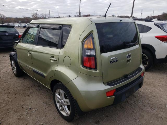 KNDJT2A2XB7288708 - 2011 KIA SOUL GREEN photo 3