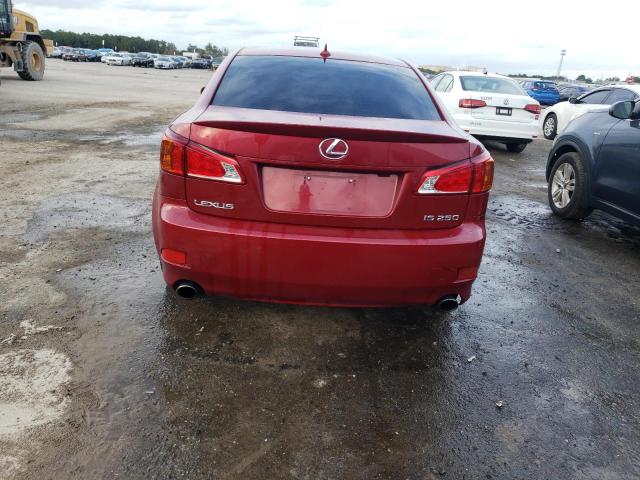 JTHBK262592084209 - 2009 LEXUS IS 250 BURGUNDY photo 6