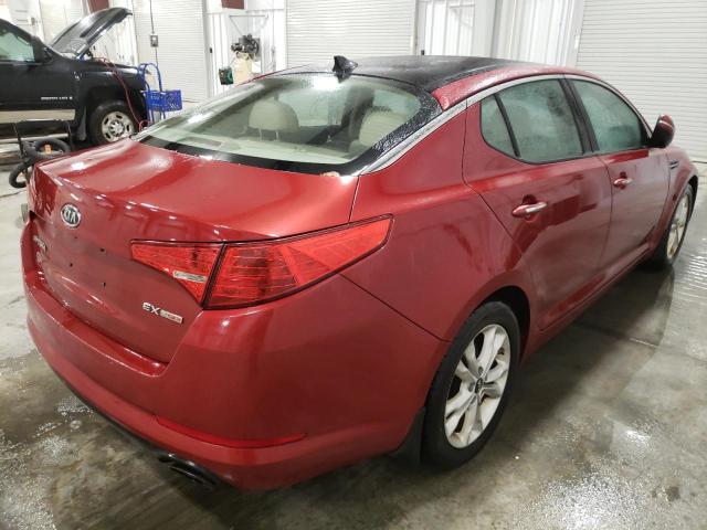 KNAGN4A67B5162382 - 2011 KIA OPTIMA EX MAROON photo 4