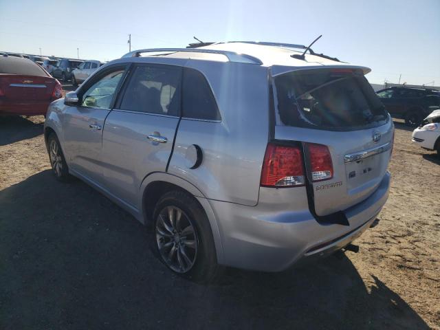 5XYKWDA27BG130496 - 2011 KIA SORENTO SX SILVER photo 3