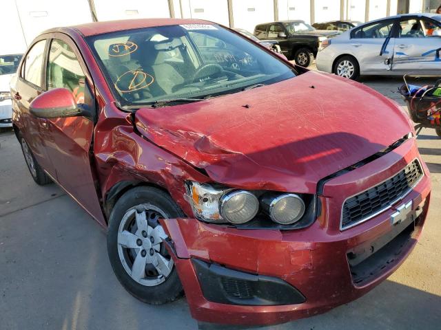 1G1JA5SH2D4170272 - 2013 CHEVROLET SONIC LS RED photo 1