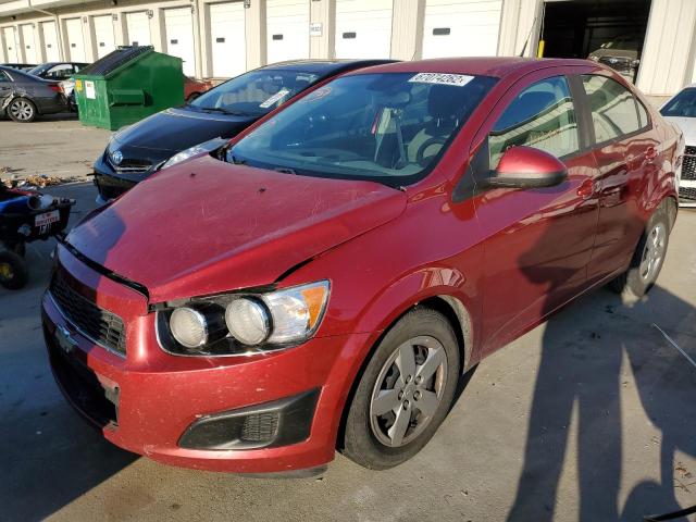 1G1JA5SH2D4170272 - 2013 CHEVROLET SONIC LS RED photo 2