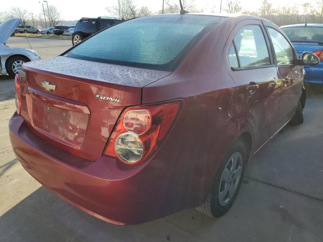 1G1JA5SH2D4170272 - 2013 CHEVROLET SONIC LS RED photo 4