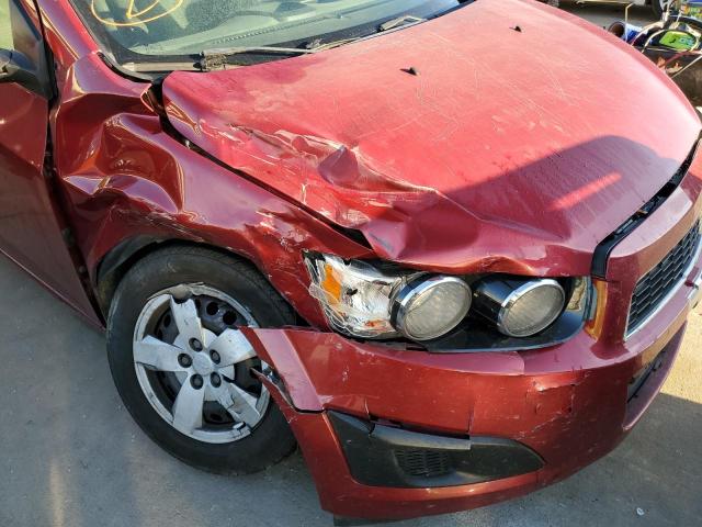 1G1JA5SH2D4170272 - 2013 CHEVROLET SONIC LS RED photo 9