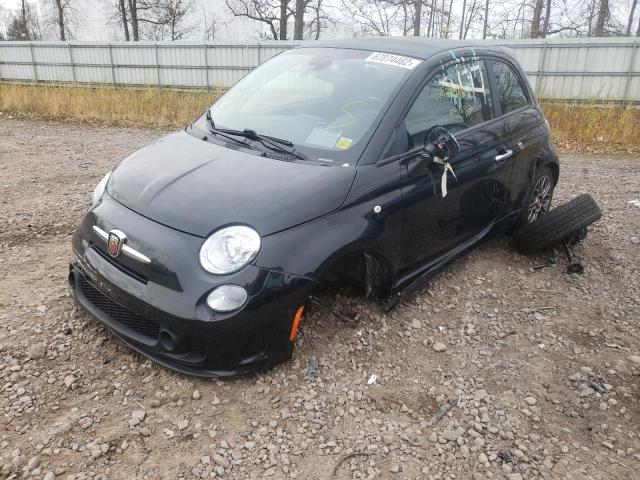 3C3CFFJHXKT861554 - 2019 FIAT 500 ABARTH BLACK photo 2