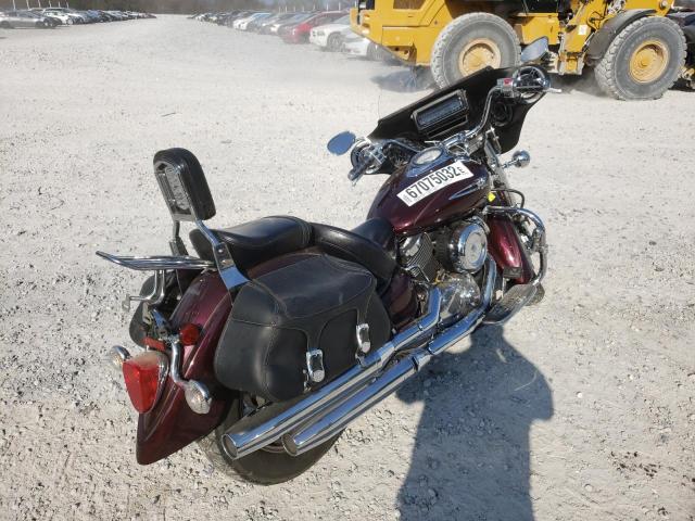 JYAVP11E17A100545 - 2007 YAMAHA XVS1100 MAROON photo 4