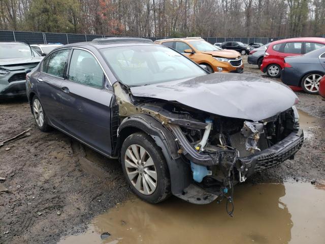 1HGCR3F86EA034528 - 2014 HONDA ACCORD EXL GRAY photo 4