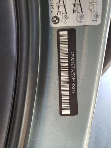 5UXFE43579L263042 - 2009 BMW X5 XDRIVE3 GRAY photo 10