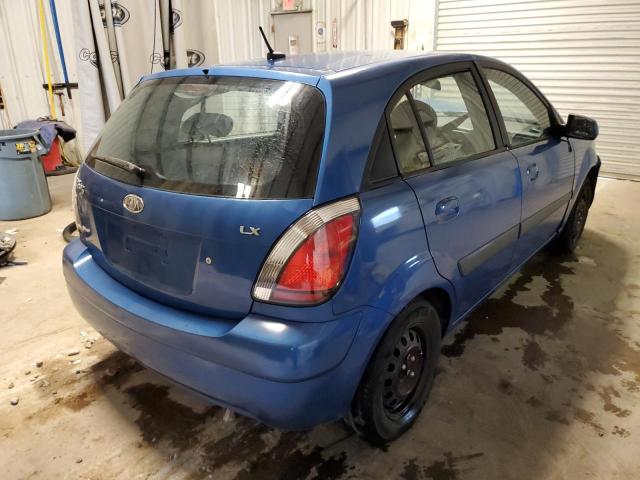 KNADE243996496667 - 2009 KIA RIO 5 SX BLUE photo 4