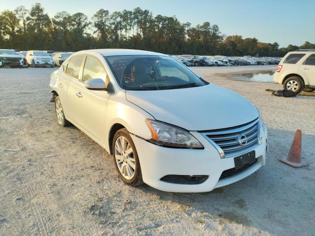 3N1AB7AP7DL634128 - 2014 NISSAN SENTRA WHITE photo 1