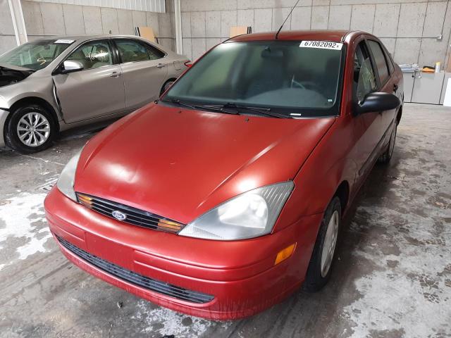 1FAFP33P24W****** - 2004 FORD FOCUS LX RED photo 2
