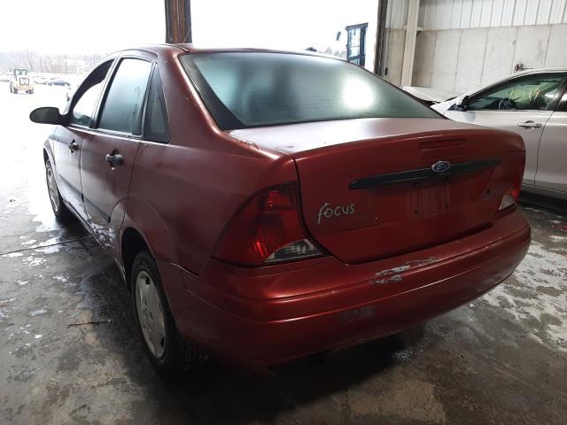 1FAFP33P24W****** - 2004 FORD FOCUS LX RED photo 3