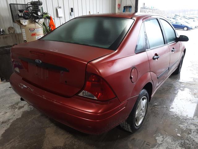 1FAFP33P24W****** - 2004 FORD FOCUS LX RED photo 4