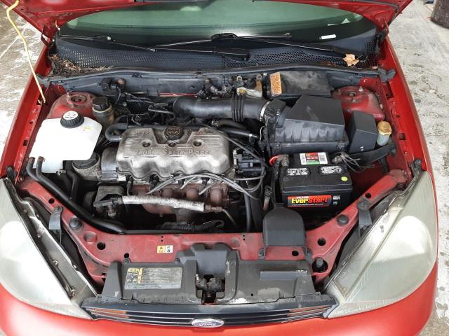 1FAFP33P24W****** - 2004 FORD FOCUS LX RED photo 7