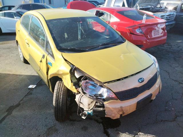 KNADM4A3XG6667331 - 2016 KIA RIO LX YELLOW photo 1