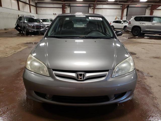 2HGES163X5H574732 - 2005 HONDA CIVIC DX V GRAY photo 5