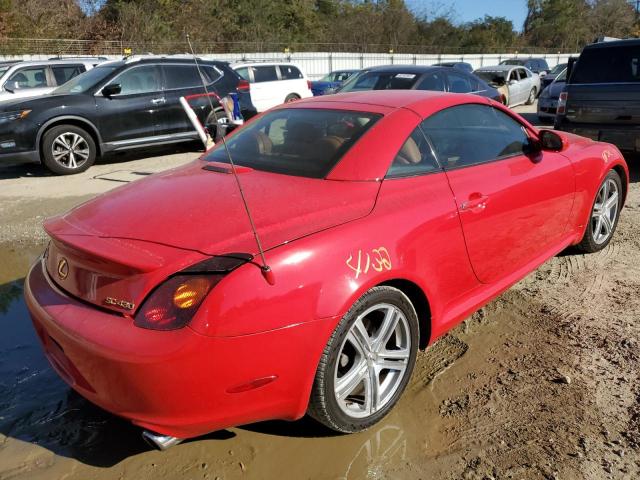 JTHFN48Y050064932 - 2005 LEXUS SC 430 RED photo 3