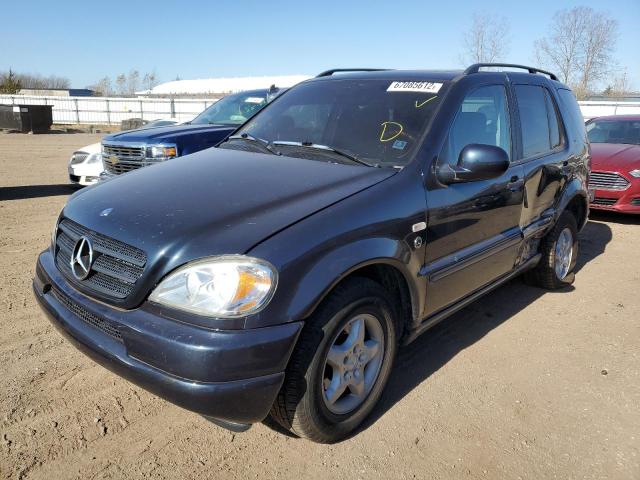 4JGAB54E51A279342 - 2001 MERCEDES-BENZ ML 320 BLUE photo 2