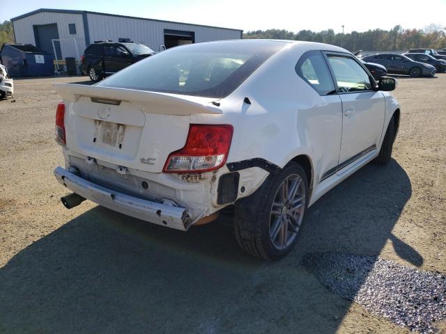 JTKJF5C72D3057192 - 2013 TOYOTA SCION TC WHITE photo 4