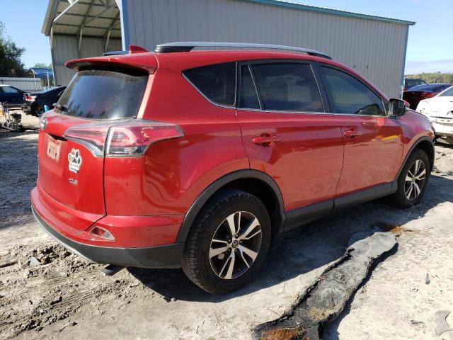 JTMWFREV8HJ128994 - 2017 TOYOTA RAV4 XLE RED photo 3