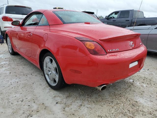 JTHFN48Y840058360 - 2004 LEXUS SC 430 RED photo 3