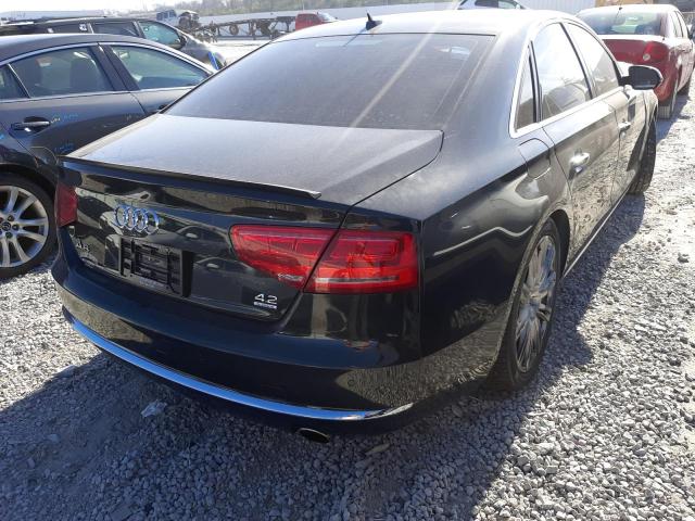 WAUAVAFD6BN019841 - 2011 AUDI A8 QUATTRO GREEN photo 4