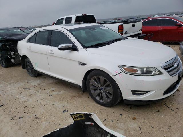 1FAHP2FW6AG111480 - 2010 FORD TAURUS LIM WHITE photo 4