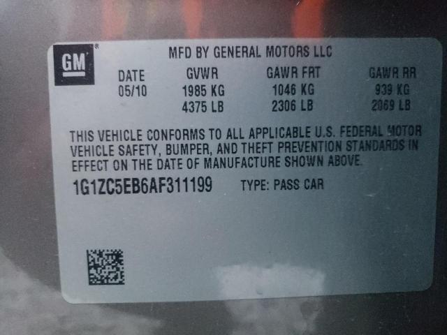 1G1ZC5EB6AF311199 - 2010 CHEVROLET MALIBU 1LT 棕色 照片 10