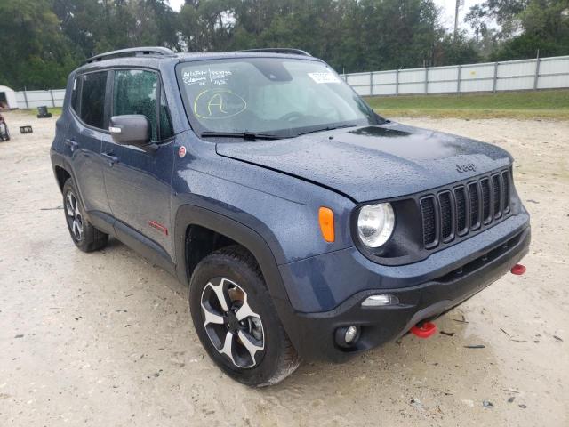 ZACNJDC18MPM54668 - 2021 JEEP RENEGADE T BLUE photo 1