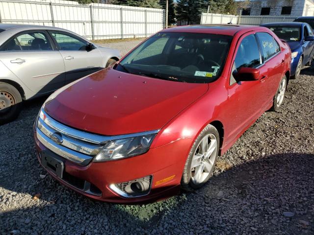 3FAHP0KC3AR234145 - 2010 FORD FUSION SPO RED photo 2