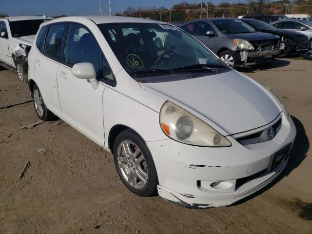 JHMGD38667S028783 - 2007 HONDA FIT S WHITE photo 1