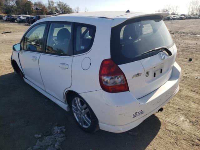 JHMGD38667S028783 - 2007 HONDA FIT S WHITE photo 3