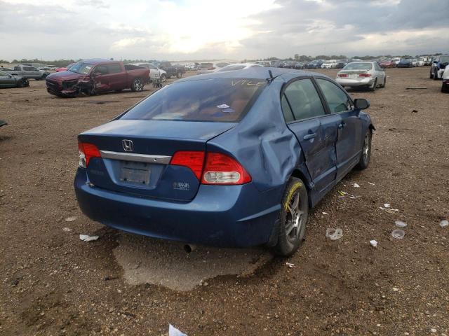 19XFA1F33AE009685 - 2010 HONDA CIVIC VP BLUE photo 4